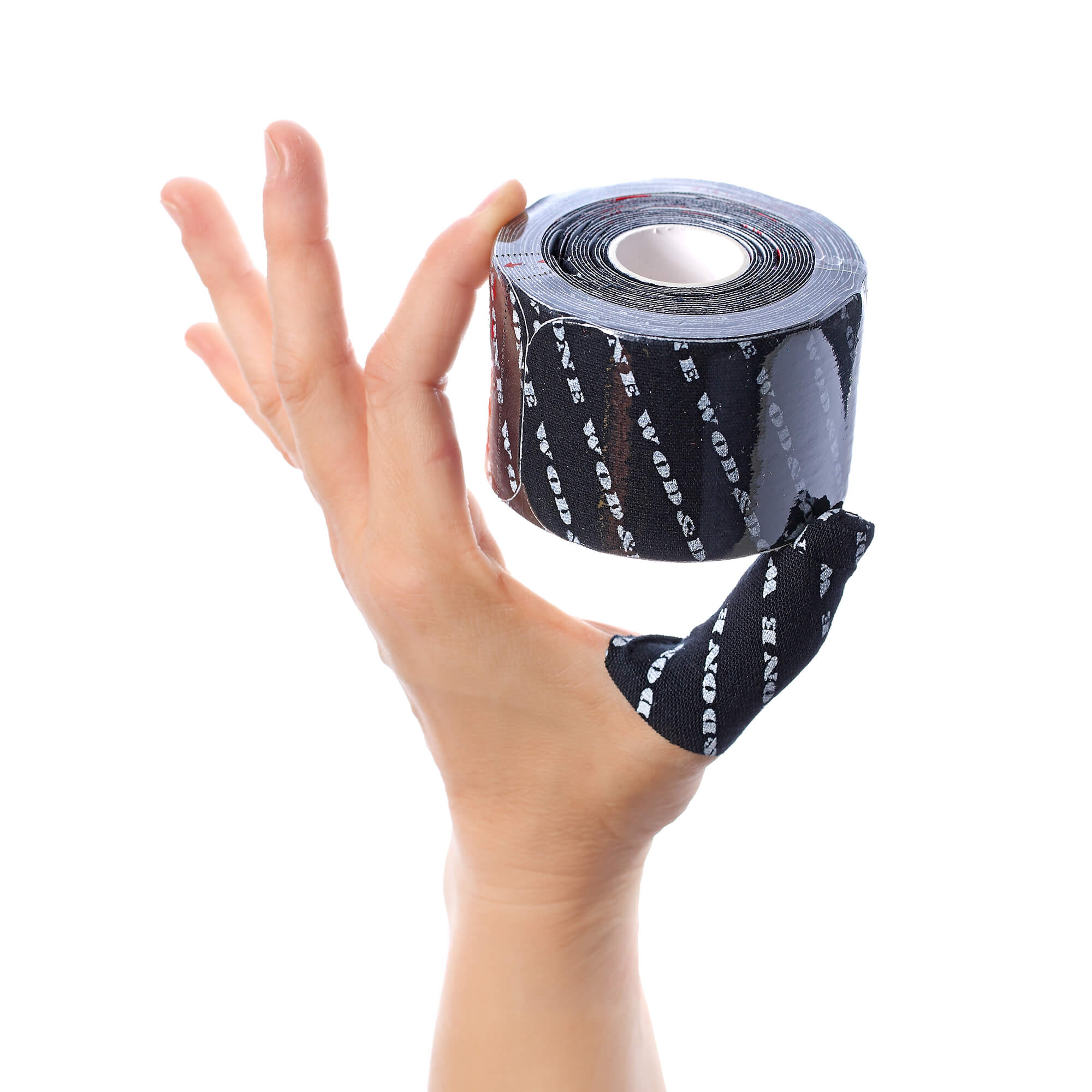 Precut Thumb Protection Tape Strips in a Roll